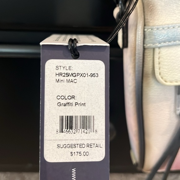 BNWT Rebecca Minkoff Crossbody Mini Mac in Grafitti Print - Picture 5 of 7
